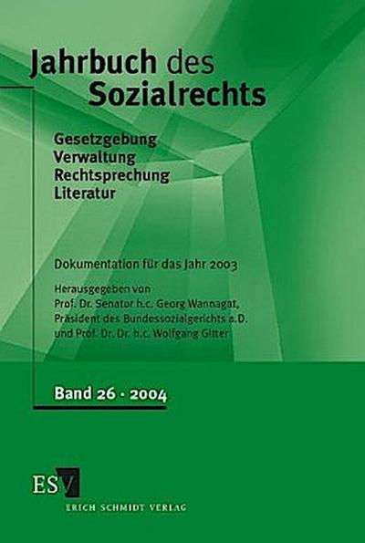 Jahrbuch des Sozialrechts, Band 26