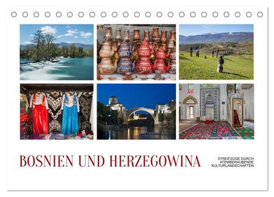 Bosnien und Herzegowina - Streifzüge durch atemberaubende Kulturlandschaften (Tischkalender 2026 DIN A5 quer), CALVENDO Monatskalender