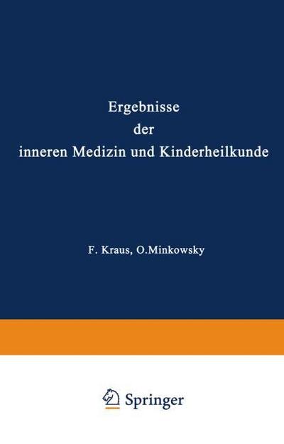 Ergebnisse der Inneren Medizin und Kinderheilkunde
