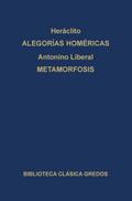 Alegorías de Homero. Metamorfosis.