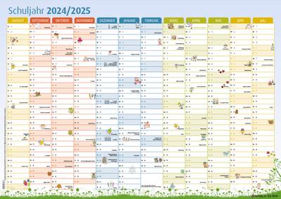 Der Schuljahres-Wandkalender 2024/2025, A1