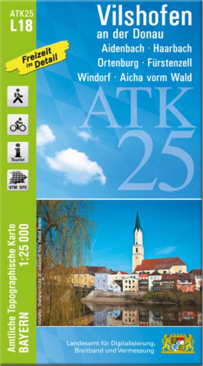 ATK25-L18 Vilshofen an der Donau (Amtliche Topographische Karte 1:25000)