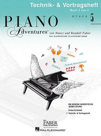 Piano Adventures Stufe 5 - Technik- & Vortragsheft Band 2für Klavier