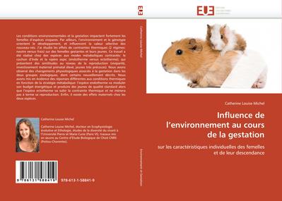 Influence de l’environnement au cours de la gestation