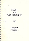 Lieder von Georg Kreisler Band 4für Gesang und Klavier