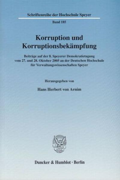 Korruption und Korruptionsbekämpfung