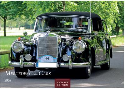 Mercedes Classic Cars 2026 24x35cm - Mercedes Oldtimer Kalender - Eleganz & Geschichte im Kalenderformat