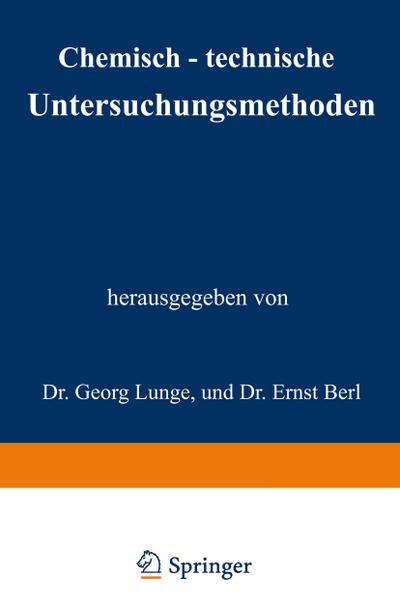 Chemisch-technische Untersuchungsmethoden