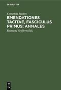 Emendationes Tacitae, Fasciculus Primus: Annales
