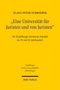’Eine Universität für Juristen und von Juristen’