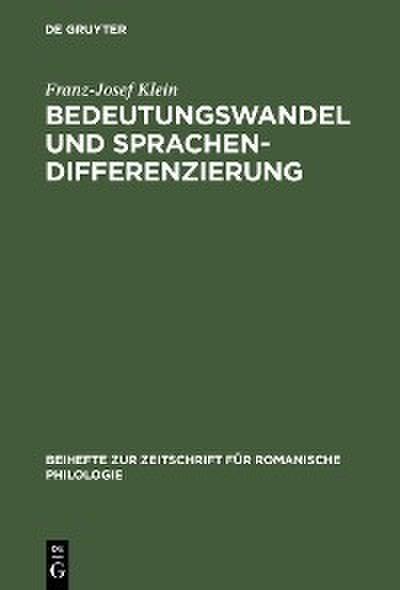 Bedeutungswandel und Sprachendifferenzierung