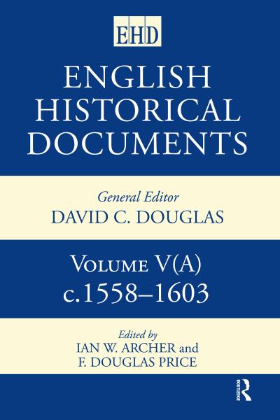 English Historical Documents 1558-1603