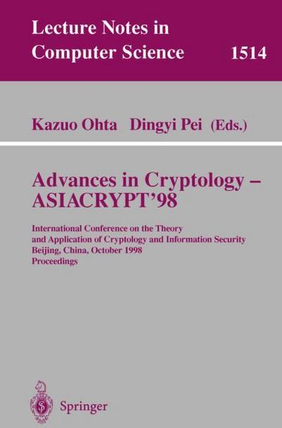 Advances in Cryptology ASIACRYPT98