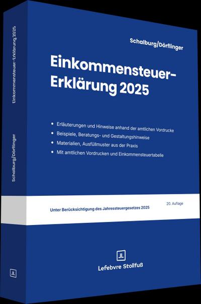 Einkommensteuer-Erklärung 2025