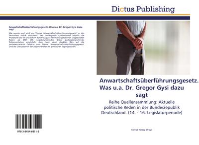 Anwartschaftsüberführungsgesetz. Was u.a. Dr. Gregor Gysi dazu sagt