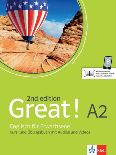 Great! A2, 2nd edition. Kurs- und Übungsbuch + Audios + Videos