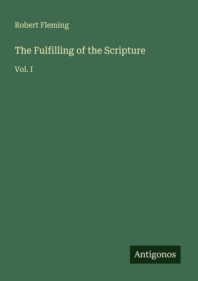 The Fulfilling of the Scripture