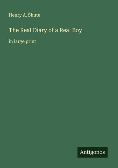 The Real Diary of a Real Boy