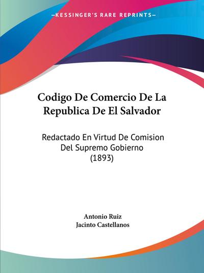 Codigo De Comercio De La Republica De El Salvador