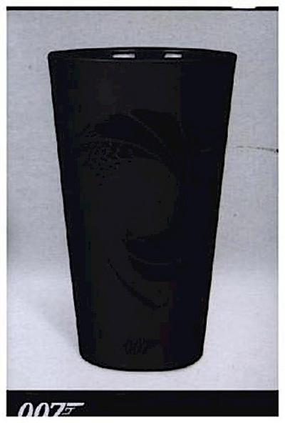 Paladone James Bond Trinkglas, 450 ml, Schwarz