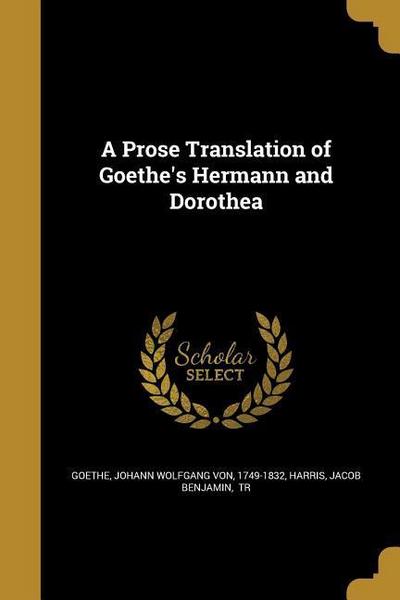 PROSE TRANSLATION OF GOETHES H