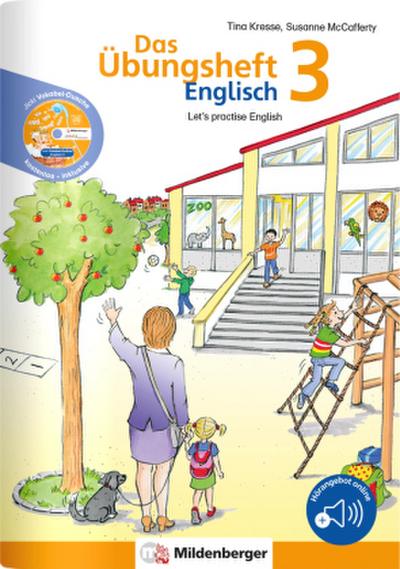 Das Übungsheft Englisch - Klasse 3, m. Audio-CD ’Jicki Vokabel-Dusche 3’