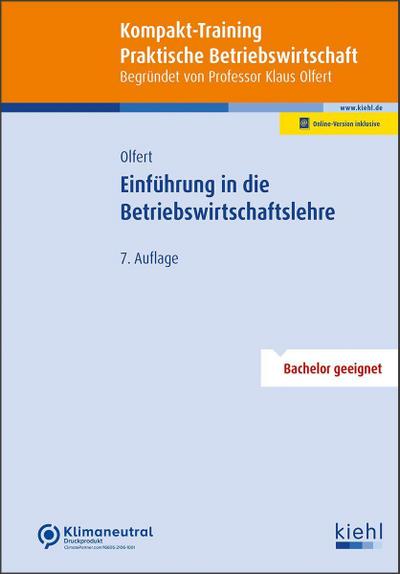 Kompakt-Training Einführung in die Betriebswirtschaftslehre