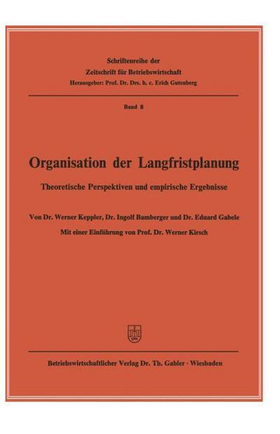 Organisation der Langfristplanung