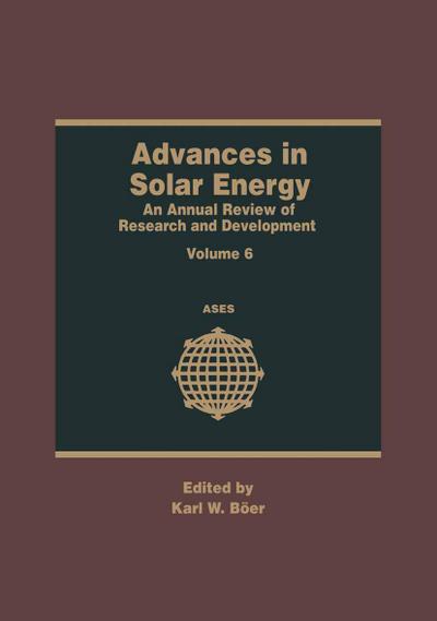 Advances in Solar Energy