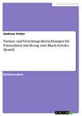 Varianz- und Verteilungs-Betrachtungen für Finanzdaten mit Bezug zum Black-Scholes Modell