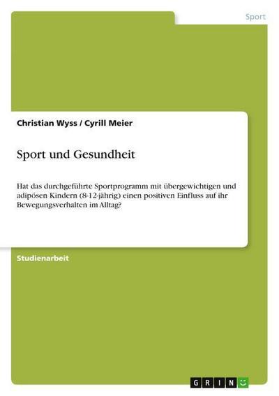 Sport und Gesundheit