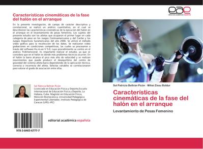 Características cinemáticas de la fase del halón en el arranque