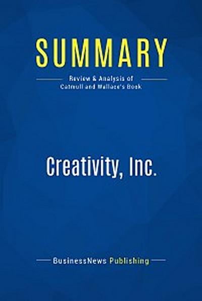 Summary: Creativity, Inc.