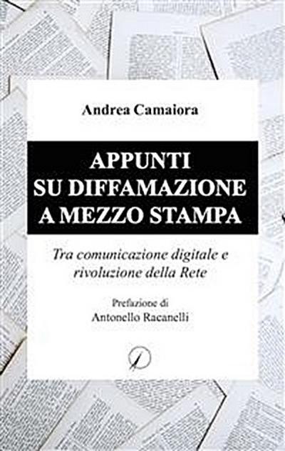 Appunti su diffamazione a mezzo stampa