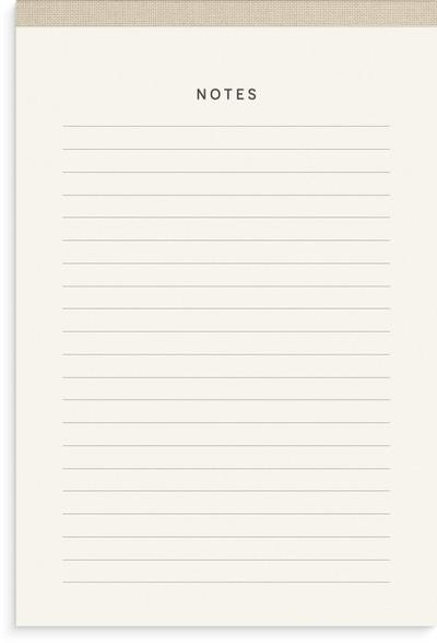 Burde Notizblock Textil beige A5