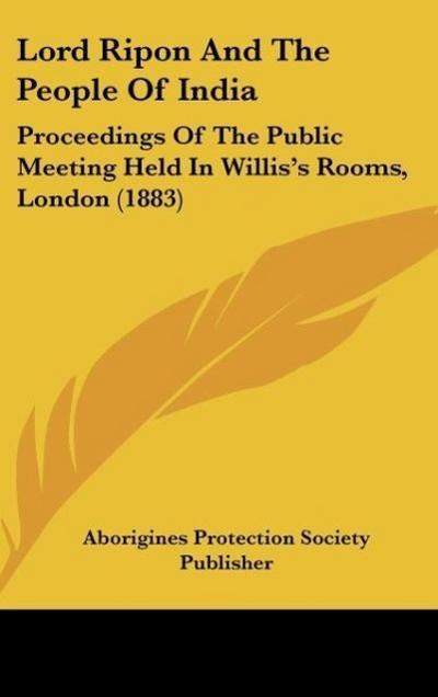 Lord Ripon And The People Of India