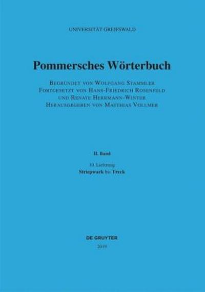 Pommersches Wörterbuch Striepwark bis Treck