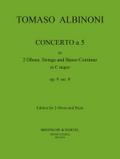 Concerto à 5 op.9,9für 2 Oboen und Streicher