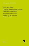 Über die Individualität und das Individuationsprinzip. Teilband I