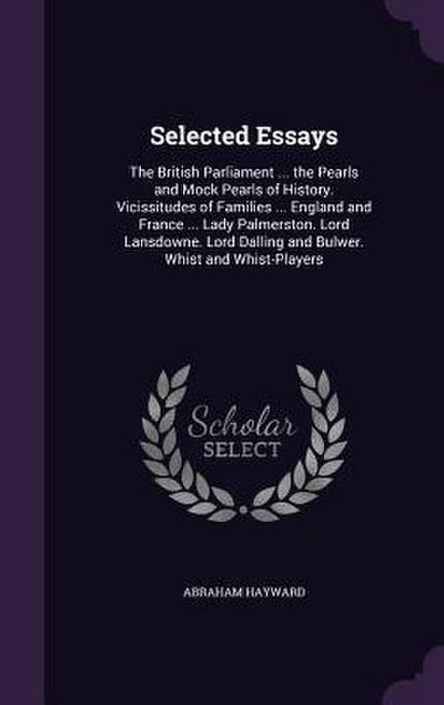 Selected Essays