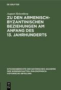 Zu den armenisch-byzantinischen Beziehungen am Anf