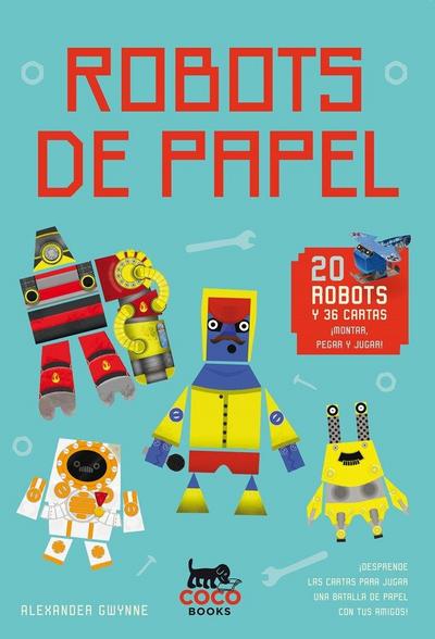 Robots de papel 20 robots y 36 cartas