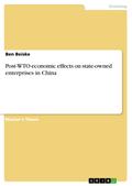Post-WTO economic effects on state-owned enterprises in China