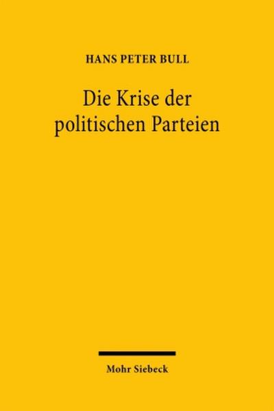 Die Krise der politischen Parteien