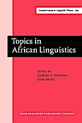 Topics in African Linguistics