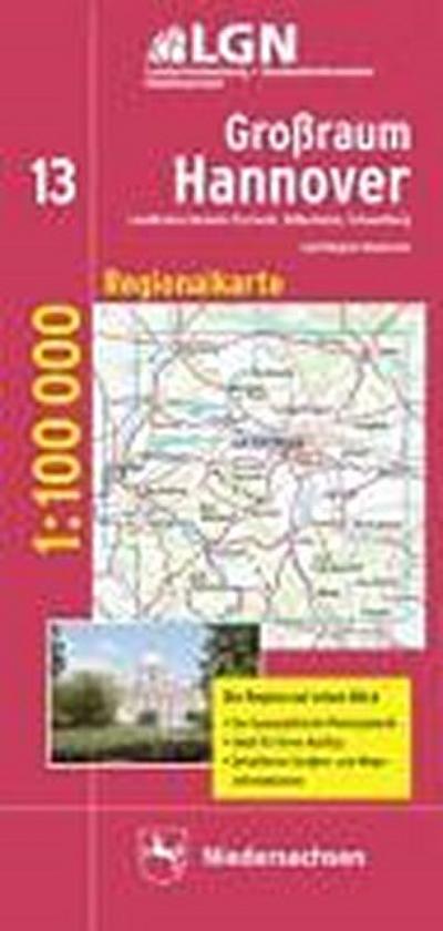 Topographische Sonderkarten Niedersachsen. Sonderblattschnitte auf der Grundlage der amtlichen topographischen Karten, meistens grösseres ... und Landeshauptstadt Hannover: CR 13