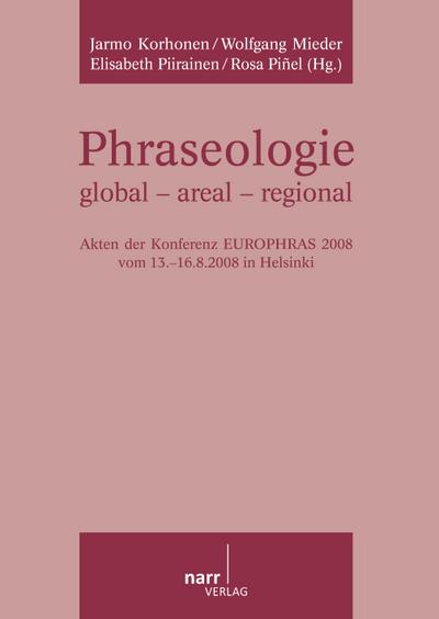 Phraseologie global - areal - regional