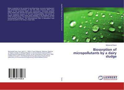 Biosorption of micropollutants by a dairy sludge