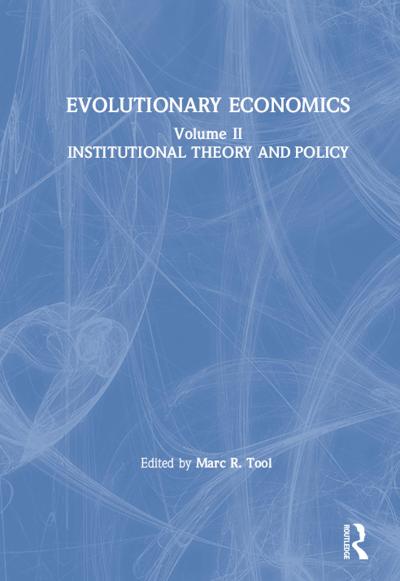 Evolutionary Economics: v. 2