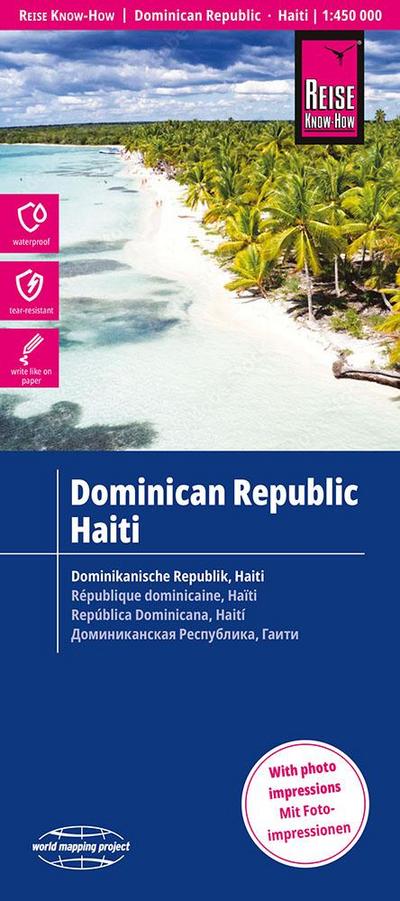 Reise Know-How Landkarte Dominikanische Republik, Haiti 1 : 450.000
